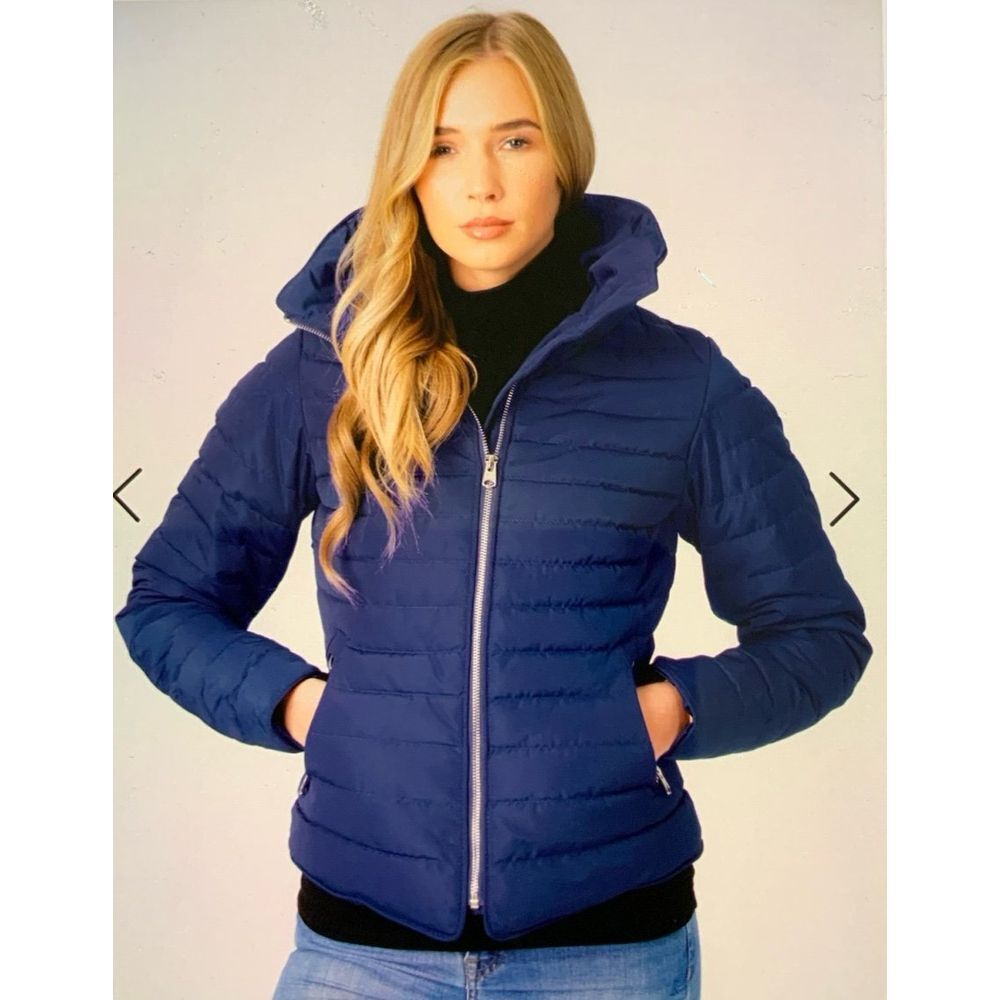 Tokyo Laundry Navy Honey Puffer Coat size Small